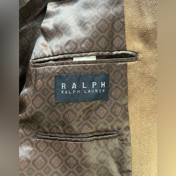 RALPH Ralph Lauren Men's Sports Jacket Blazer Size 42 Corduroy Tan - Picture 8 of 12